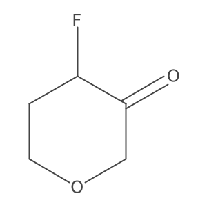 2H-Pyran-3(4H)-one, 4-fluorodihydro-, (4R)- Structure
