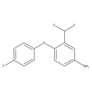 3-Difluoromethyl-4-(4-fluoro-phenylsulfanyl)-phenylamine结构式