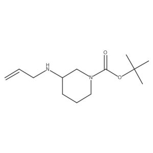 (R)-tert-butyl 3-(allylamino)piperidine-1-carboxylate结构式