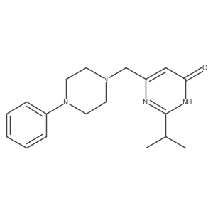 2-isopropyl-6-[(4-phenylpiperazino)methyl]-4(3H)-pyrimidinone Structure