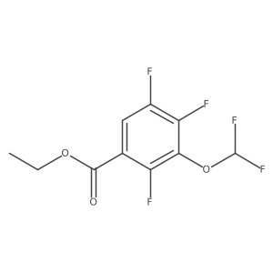 3-(Difluoromethoxy)-2,4,5-trifluorobenzoic acid ethyl ester结构式