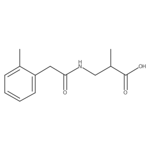 2-Methyl-3-(2-(o-tolyl)acetamido)propanoic acid Structure