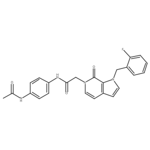 N-(4-acetamidophenyl)-2-{1-[(2-fluorophenyl)methyl]-7-oxo-1H,6H,7H-pyrrolo[2,3-c]pyridin-6-yl}acetamide结构式