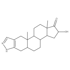 (1S,2S,10S,13R,14S,16R,18S)-16-hydroxy-2,18-dimethyl-6,7-diazapentacyclo[11.7.0.02,10.04,8.014,18]icosa-4(8),5-dien-17-one Structure