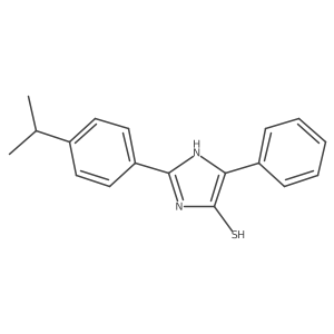 5-phenyl-2-[4-(propan-2-yl)phenyl]-1H-imidazole-4-thiol Structure