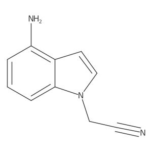 2-(4-aminoindol-1-yl)acetonitrile结构式