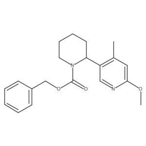 Benzyl 2-(6-methoxy-4-methylpyridin-3-yl)piperidine-1-carboxylate Structure