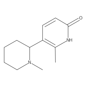 6-Methyl-5-(1-methylpiperidin-2-yl)pyridin-2(1H)-one Structure