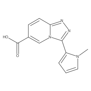 3-(1-Methyl-1H-pyrrol-2-yl)[1,2,4]triazolo[4,3-a]pyridine-6-carboxylic acid Structure