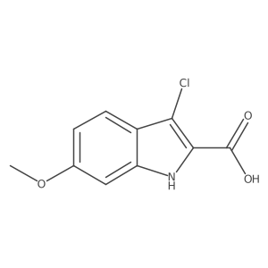 3-Chloro-6-methoxy-1H-indole-2-carboxylic acid Structure