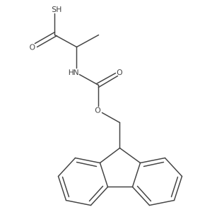 Fmoc-(R)-2-aminopropanethioic S-acid Structure