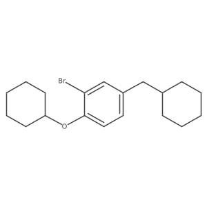 Benzene, 2-bromo-4-(cyclohexylmethyl)-1-(cyclohexyloxy)-结构式