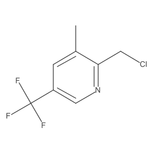 2-(Chloromethyl)-3-methyl-5-(trifluoromethyl)pyridine Structure