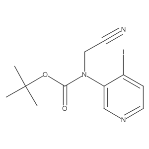 N-(cyanomethyl)-N-(4-iodo-3-pyridinyl)carbamic acid 1,1-dimethylethyl ester Structure