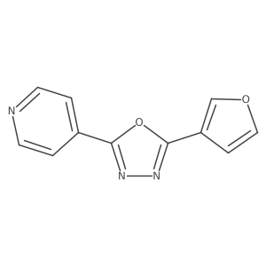 2-(Furan-3-yl)-5-(pyridin-4-yl)-1,3,4-oxadiazole Structure