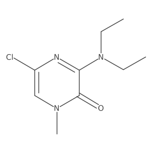 5-Chloro-3-(diethylamino)-1-methylpyrazin-2-one结构式