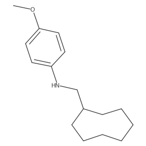 N-(cyclooctylmethyl)-4-methoxyaniline结构式