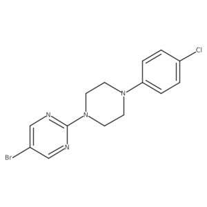 5-Bromo-2-[4-(4-chlorophenyl)piperazin-1-yl]pyrimidine Structure