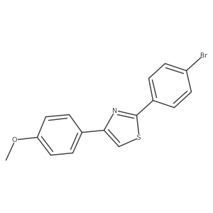 2-(4-Bromophenyl)-4-(4-methoxyphenyl)-1,3-thiazole结构式