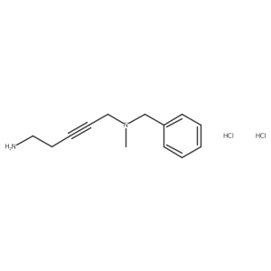 N1-Benzyl-N1-methylpent-2-yne-1,5-diamine dihydrochloride结构式