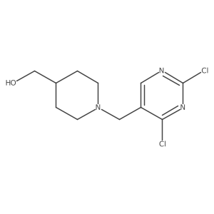 (1-((2,4-Dichloropyrimidin-5-yl)methyl)piperidin-4-yl)methanol结构式