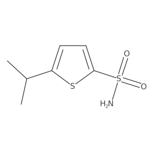 5-Isopropylthiophene-2-sulfonamide结构式