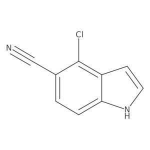 4-chloro-1H-indole-5-carbonitrile Structure