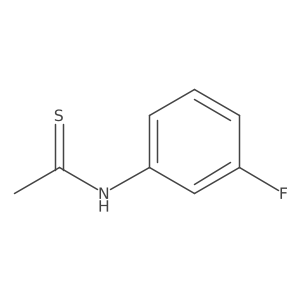 N-(3-Fluorophenyl)ethanethioamide结构式