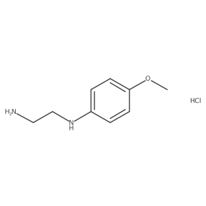 N1-(4-methoxyphenyl)ethane-1,2-diamine hydrochloride结构式