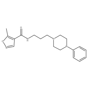 5-methyl-N-(3-(4-phenylpiperazin-1-yl)propyl)isoxazole-4-carboxamide Structure