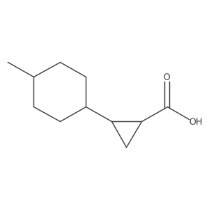 2-(4-Methylcyclohexyl)cyclopropane-1-carboxylic acid Structure