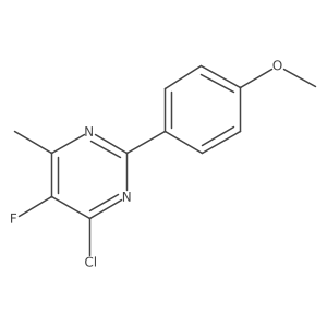 4-Chloro-5-fluoro-2-(4-methoxyphenyl)-6-methylpyrimidine结构式