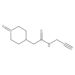 2-(1-Oxidothiomorpholino)-N-(prop-2-yn-1-yl)acetamide结构式