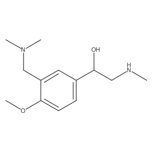 1-{3-[(Dimethylamino)methyl]-4-methoxyphenyl}-2-(methylamino)ethan-1-ol结构式