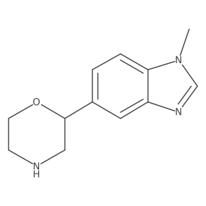 1-methyl-5-(morpholin-2-yl)-1H-1,3-benzodiazole Structure