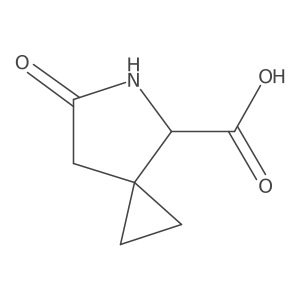 6-Oxo-5-azaspiro[2.4]heptane-4-carboxylic acid结构式