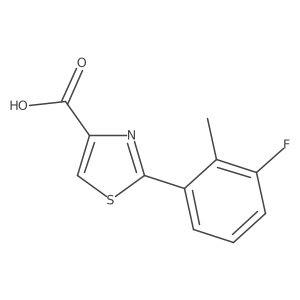 2-(3-Fluoro-2-methylphenyl)thiazole-4-carboxylic Acid结构式