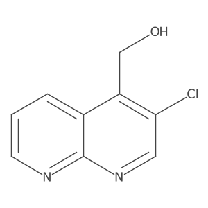 (3-Chloro-1,8-naphthyridin-4-yl)methanol结构式