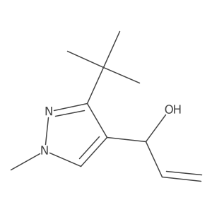 1-(3-tert-butyl-1-methyl-1H-pyrazol-4-yl)prop-2-en-1-ol Structure