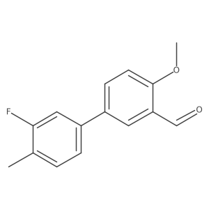 5-(3-Fluoro-4-methylphenyl)-2-methoxybenzaldehyde Structure
