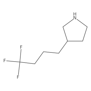 3-(4,4,4-Trifluorobutyl)pyrrolidine结构式