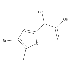2-(4-Bromo-5-methylthiophen-2-yl)-2-hydroxyacetic acid结构式