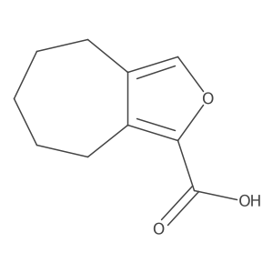4H,5H,6H,7H,8H-Cyclohepta[c]furan-1-carboxylic acid结构式