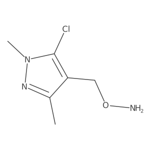 O-[(5-chloro-1,3-dimethyl-1H-pyrazol-4-yl)methyl]hydroxylamine结构式