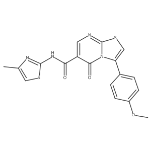 3-(4-methoxyphenyl)-N-(4-methyl-1,3-thiazol-2-yl)-5-oxo-5H-[1,3]thiazolo[3,2-a]pyrimidine-6-carboxamide Structure