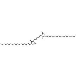 1,1'-(Iminodi-2,1-ethanediyl)bis[3-(octadecen-1-yl)-2,5-pyrrolidinedione] Structure