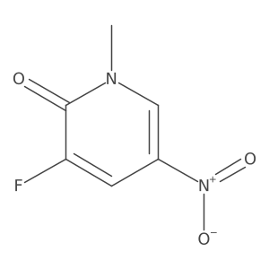 3-fluoro-1-methyl-5-nitropyridin-2(1H)-one结构式