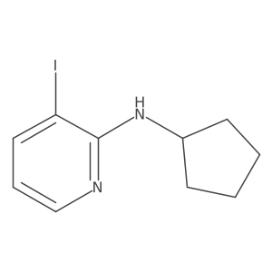 N-cyclopentyl-3-iodo-pyridin-2-amine结构式