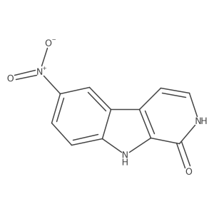 6-Nitro-2,9-dihydro-1H-pyrido[3,4-b]indol-1-one Structure