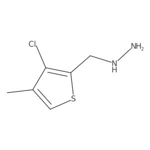 [(3-Chloro-4-methylthiophen-2-yl)methyl]hydrazine结构式